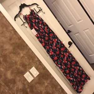 Pink lily maxi dress